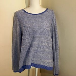 Gap reverse stitch Neón medium blue sweater L